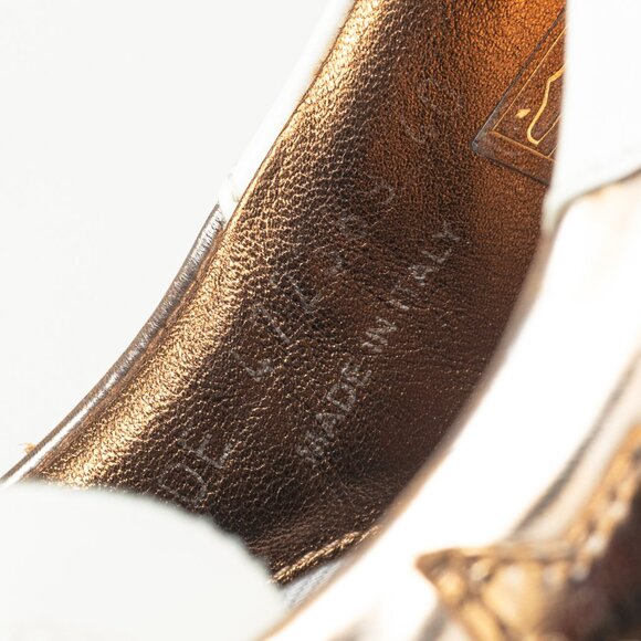 Saint Laurent SL/06 Gold Patent Star Low-Top Sneakers - Picture 12 of 12